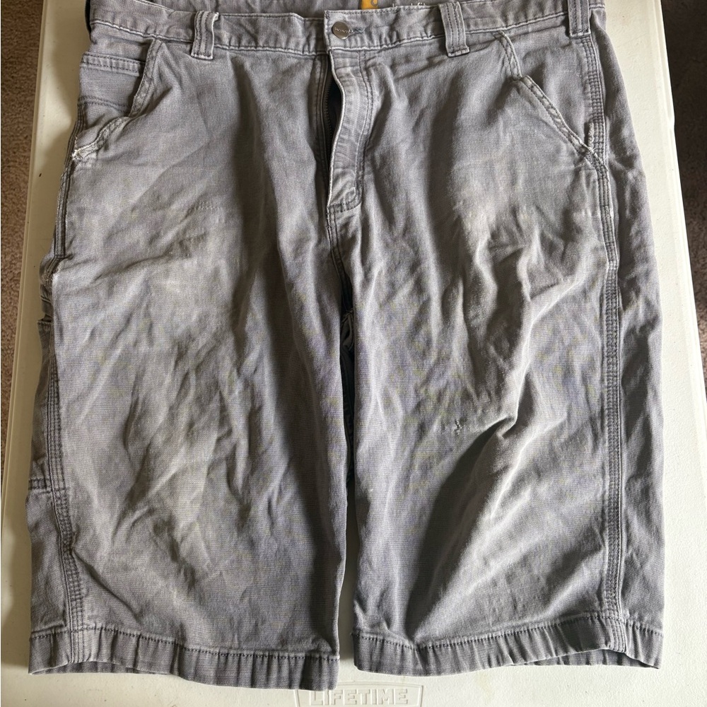 Carhartt Gray Cargo Shorts Relaxed Fit